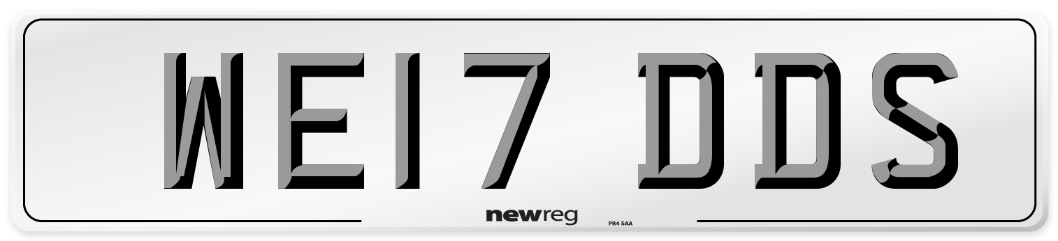 WE17 DDS Number Plate from New Reg